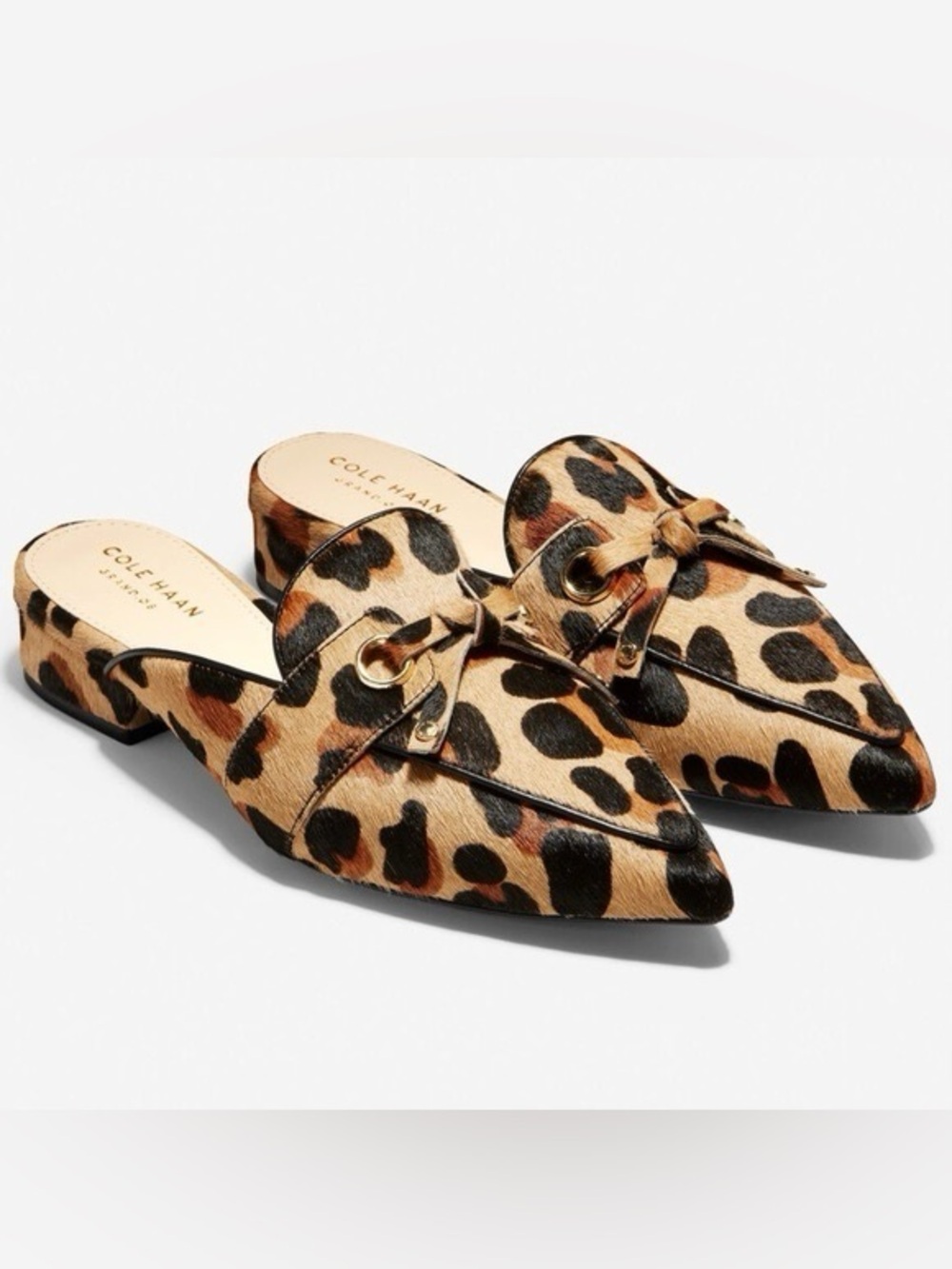 🌼COLE HAAN🌼 Piper Leopard-Print Pointed Mule, Size 8 - Picture 8 of 8